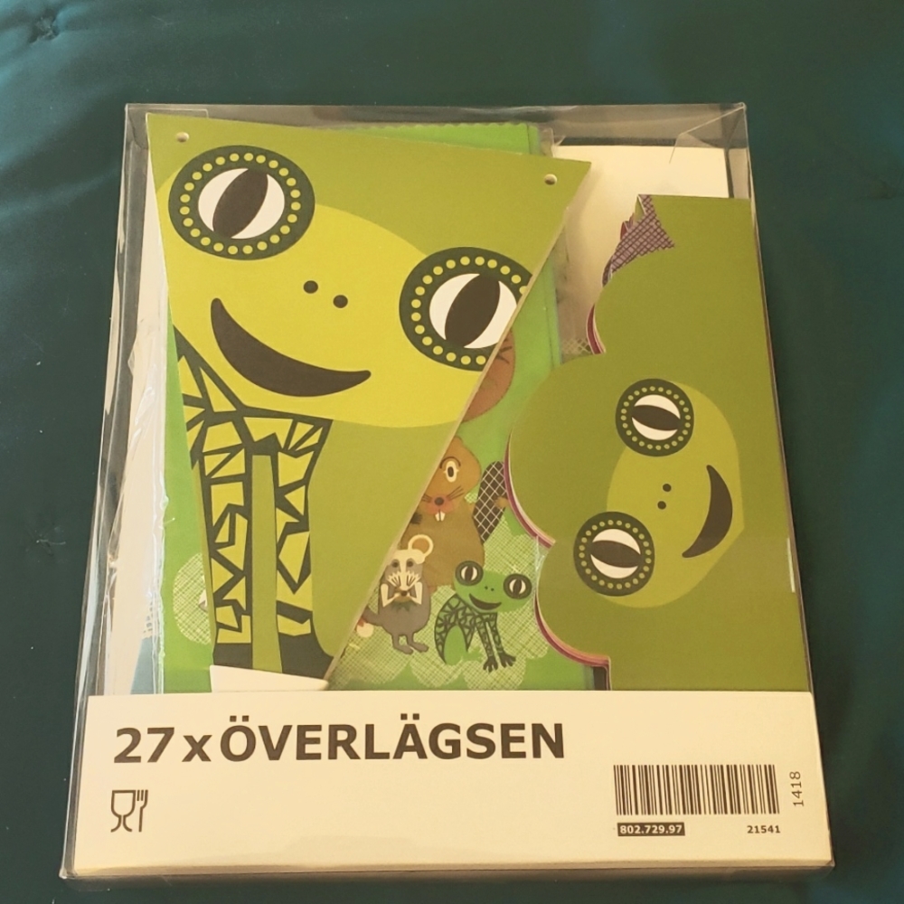 IKEA 27 piece animal party box